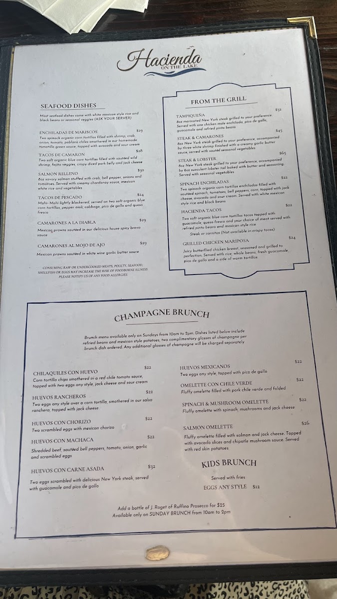Menu Hacienda On The Lake-9